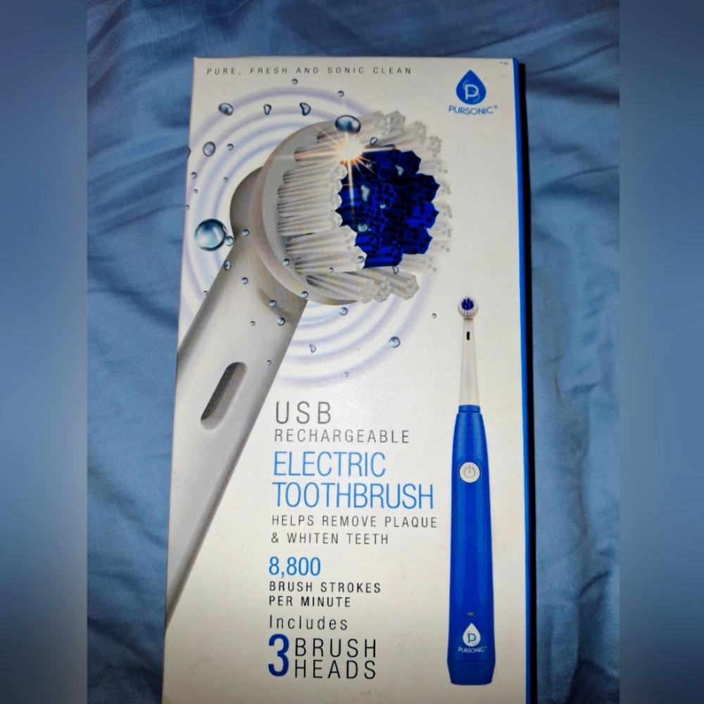 Pursonic Blue Electric Toothbrush